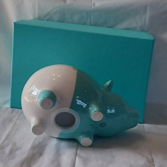 NEW Tiffany & Co Colorblock Piggy Bank in Earthenware - Picture 6 of 13